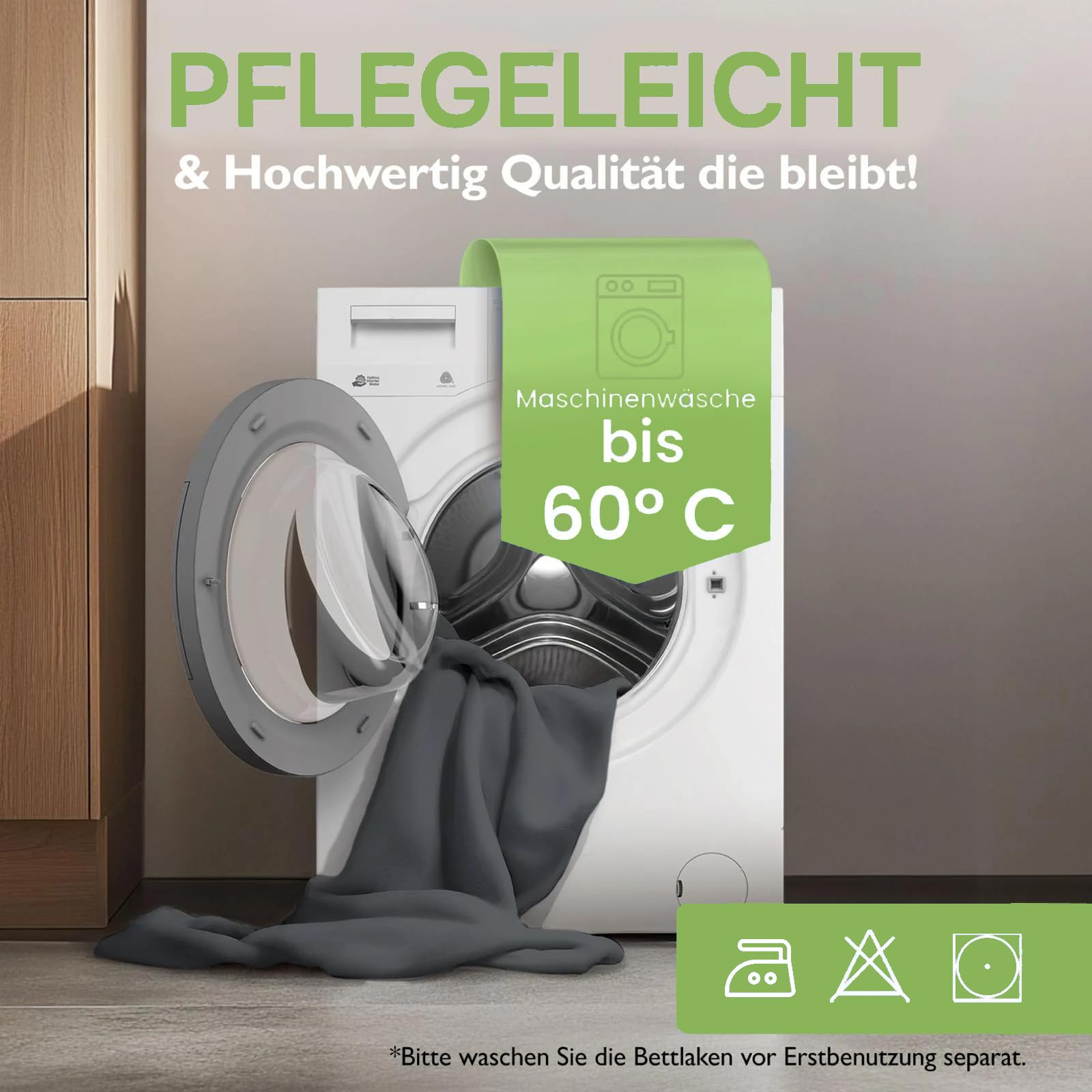 leevitex® Spannbettlaken 180x200cm - 200x200cm | Spannbetttuch Bettlaken | 100% Jersey Baumwolle | Matratzenhöhe bis 25 cm | Ökotex | Anthrazit 7