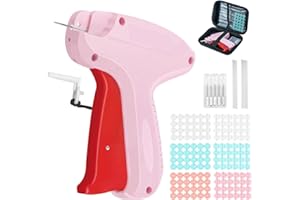 Chrxbei Stitchy Quick Clothing Fixer,Mini Quick Repair Garment Sewing Machine,Handheld Sewing Machine Tools with 6 Fine Needles & 2000 Micro Fasteners & 144 Buttons & Storage Box for Clothes,Quilt,Bag