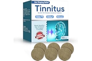 AIRUNTECH Tinnitus Relief for Ringing Ears, Natural Herbal Tinnitus Relief Patches - Fast-Acting Ear Noise and Buzzing Relief, Improve Hearing Comfort, Portable 50 Pcs for Men & Women at Work or Travel