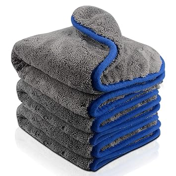 YIKANWEN Mikrofasertücher zur professionellen Autopflege - 1200GSM Auto Tücher ultraweich für Perfekte Auto Lackpflege, Polie