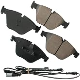 Akebono EUR1505 Euro Ultra Premium Ceramic Disc Brake Pad Kit , GREY