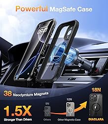 Diaclara Magnetic Designed for iPhone 16 Pro Max