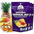 Mavuno Harvest Tropical Mix Dried Fruit Snack | Unsweetened Organic Mixed Dried Fruit | Gluten Free Healthy Snacks for Kids and Adults | No Sugar Added, Vegan, Non GMO | 2 Ounce, Pack of 3