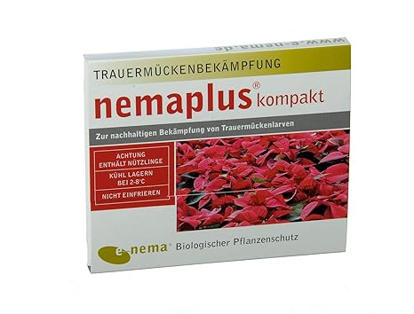 nemaplus® kompakt SF Nematoden zur Bekämpfung von Trauermücken | 2 x 5 Mio. für 10m² Blumenerde oder 50 Pflanzen
