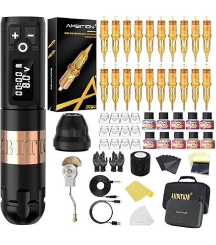 Amazon.com: Tattoo Kit - Ambition Complete Wireless Tattoo Machine