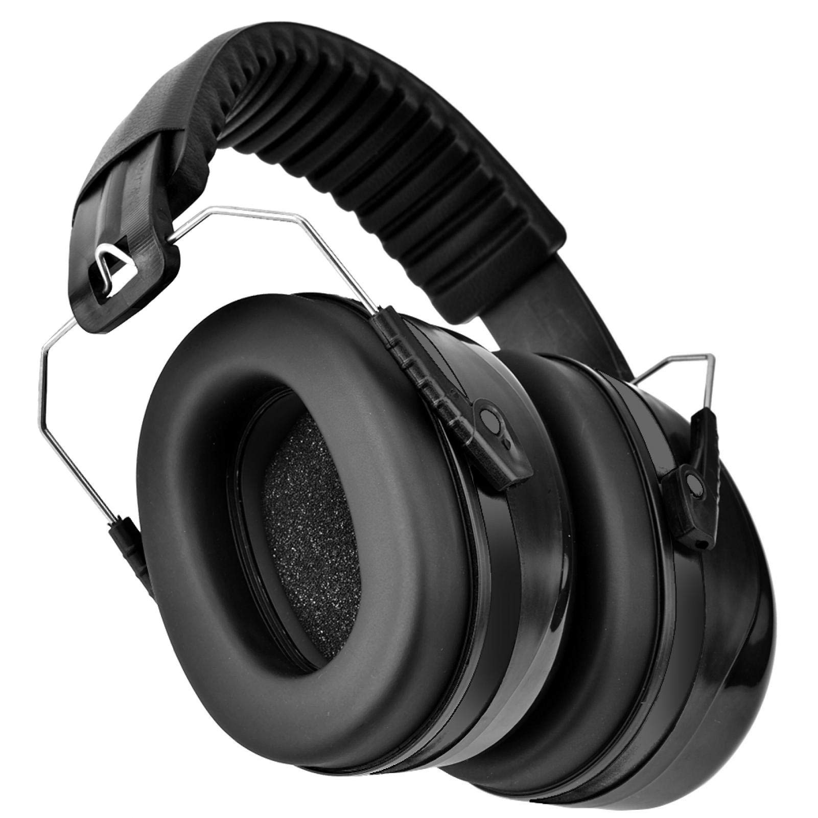 01 02 015 Ear Defenders, Lightweight Professional Ear Protectors Soft And Comfortable for Kids And Adults for Hearing Protection for Sleep Study Work Travel Racing(black)