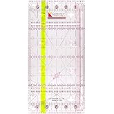 Guidelines Ruler - 6" x12", Non-Slip, Connectable, Self-Aligning, Finger Guard, Made in USA, for Quilting and Sewing