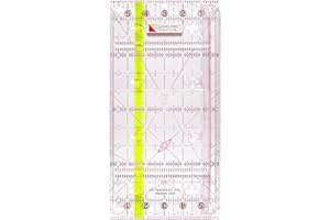 GUIDELINES4QUILTING Guidelines Ruler: 6"x12", Non-Slip, Connectable, Self-aligning, Unbreakable and Left-Handed Friendly