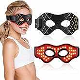 Red Light Therapy for Eyes, 4 Modes Red Light Eye Mask with 168 Beads, 20Min Auto Timer, Cord-Free Under Eye Red Light Therapy Device for Dark Circles, Fine Lines, Valentines Day Gifts for Her/Him.