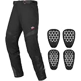 KEMIMOTO Motorcycle Mesh Pants, Lightweight Motorcyle Pants for Men | Featurs：Breathable Mesh Area, 4 CE Armors丨Material:Polyster and Spandex丨Occasions：Commuting、Street丨Seansons: Summer, Spring