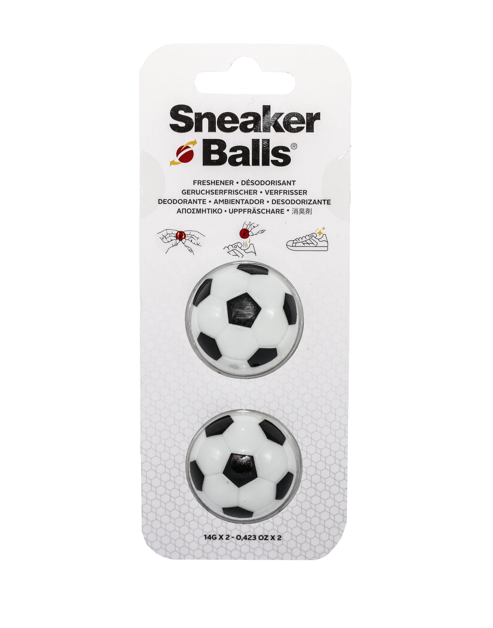 Sof Sole Unisex Sofsole Sneakerballs Football Shoe Deodorants, Multicolour (White and Black), One Size UK