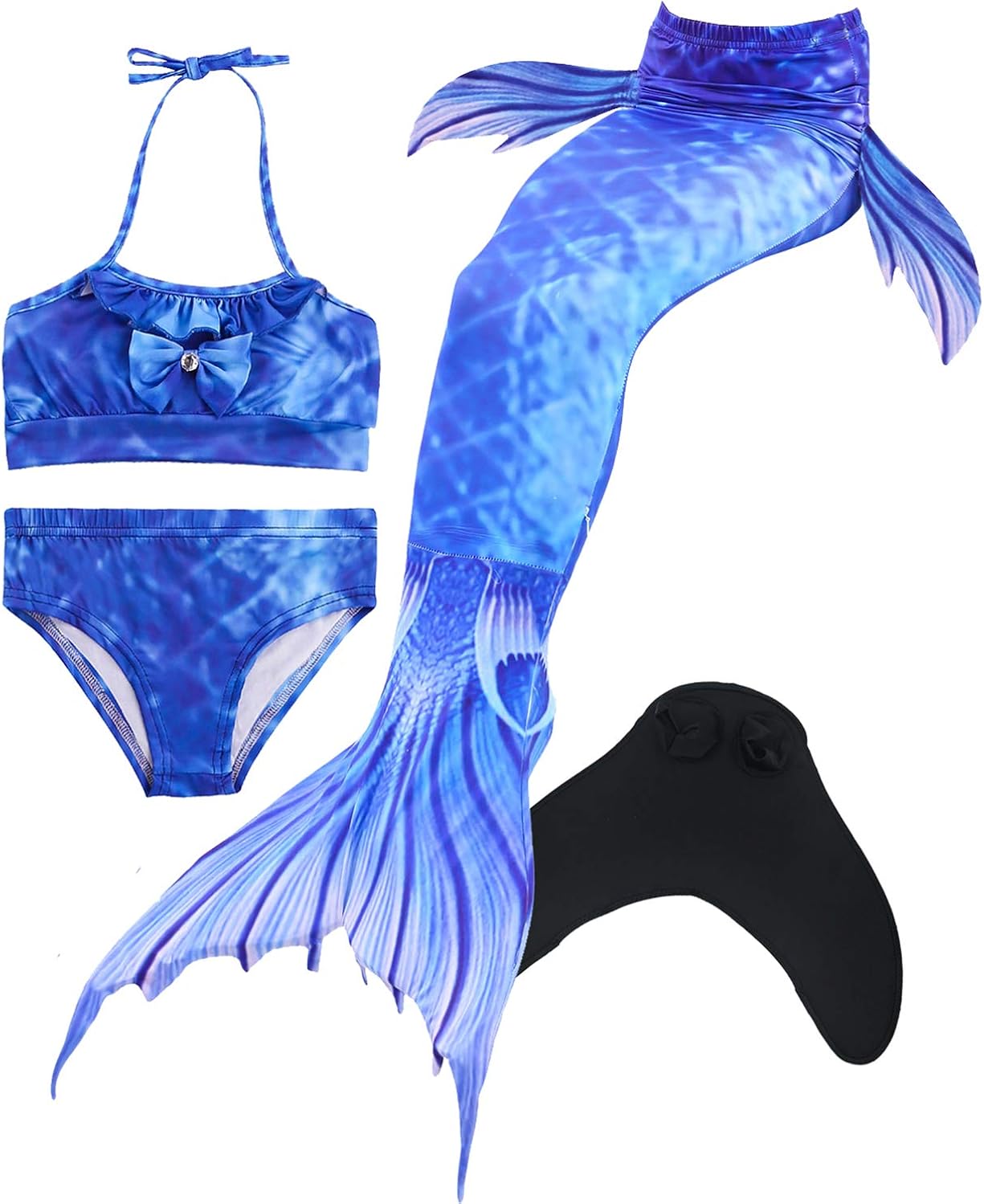 Mermaid Tails for Swimming,with Monofin,Children Mermaid
