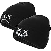 NNCEVM Fashion Beanie for Men Beanies Women,Warm Winter Hats for Men Embroidery Unisex Knit Hat Skull Cap