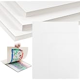 Marspark 150 Sheets Printmaking Paper, 5"x7", 8"x10", 9"x12", Printmaking Supplies, Artist Paper for Adults and Students Block Printing, Screen Gel Printing, White