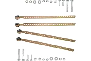 Lnkvorx 48100367 Height Control Valve Linkage - 14" Max Adjustable Strap Linkage for Air Spring Bag - SRK503 Air Suspension Leveling Kit for Trucks and Tractors - 2 Sets