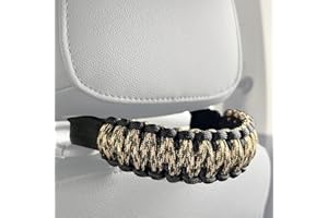 ROMASO Headrest Grab Handles Rear Seat Passenger Grip Handles Universal for Jeep Wrangler,Ford Bronco,Tacoma,Tundra,Trucks,SUV,Cars,2Pack (Mixed Olive)