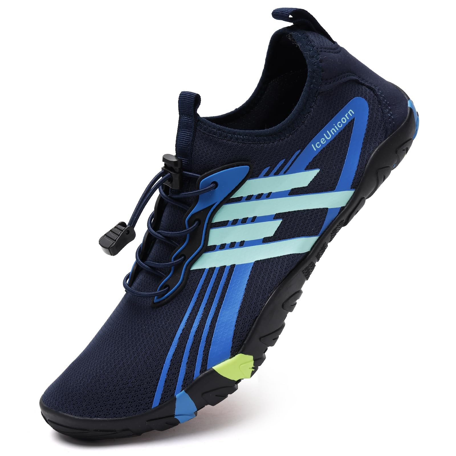 IceUnicorn Strandschuhe Badeschuhe Damen Herren Schwimmschuhe Aquaschuhe Sommer Schnell Trocknend Surfschuhe(764 Nary,42EU)