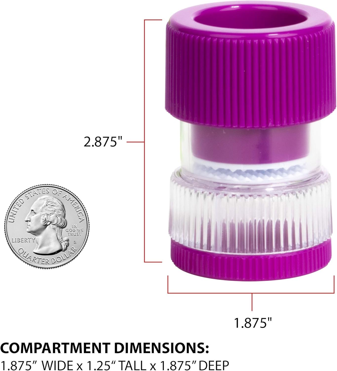 Ezy Dose Pill Crusher and Grinder | Crushes Pills, Vitamins, Tablets | Storage Compartment | Removable Drinking Cup | Transparent Base: Health & Personal Care