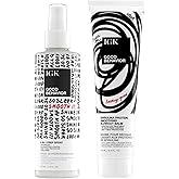 IGK Good Behavior 4-in-1 Prep Spray + Good Behavior Spirulina Protein Smoothing Blowout Balm – Hair Prep & Smoothing Duo for Frizz Control, Shine & Manageability – Vegan & Cruelty-Free
