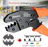 Preciva Insulated Wire Terminal Crimping Tool Kit 0.5-6mm² Ratchet Crimper view 2