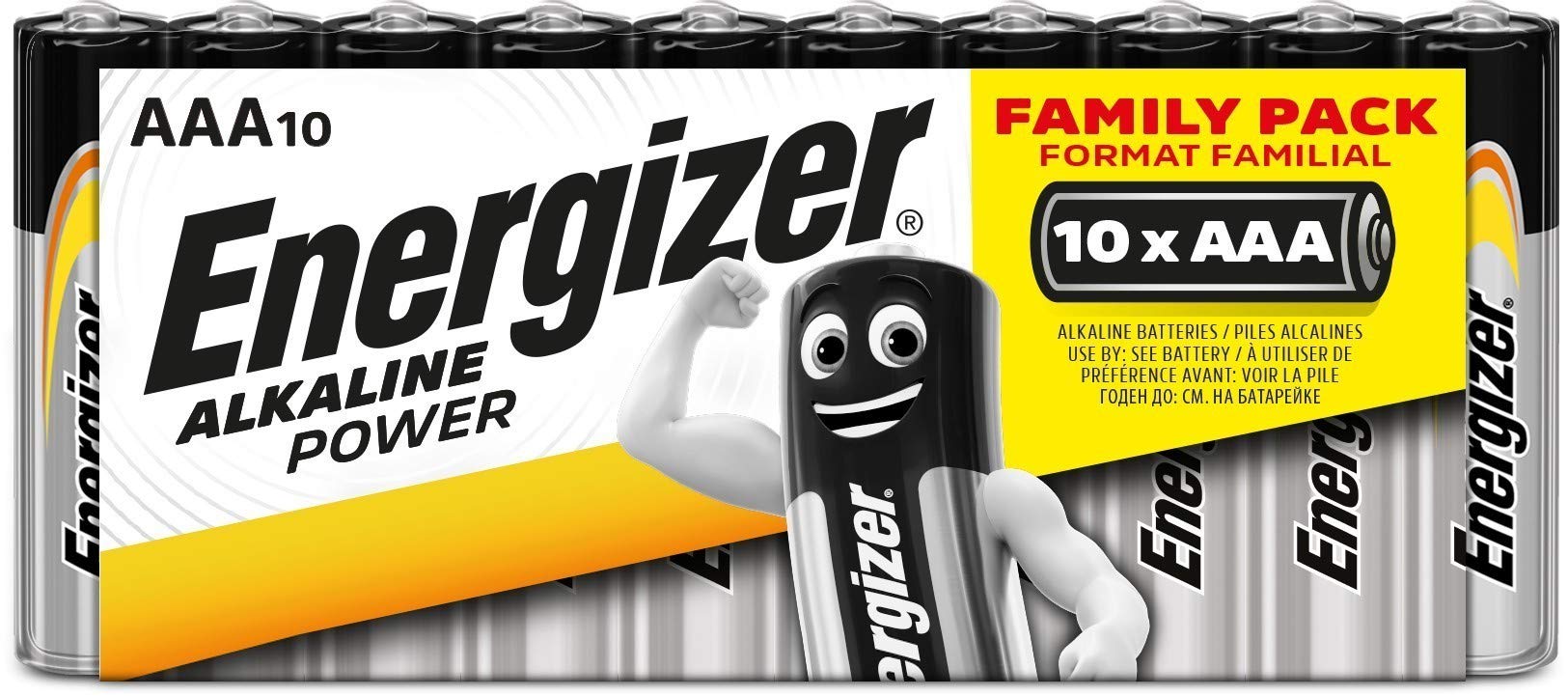 Energizer Family Pack - Non-Rechargeable Batteries - Alkaline 10 AAA Pack