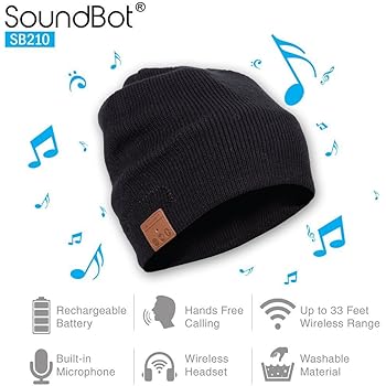Amazon.com: Tenergy Wireless Bluetooth Beanie Hat with Detachable