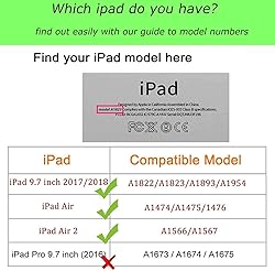 Rotating Case for iPad 9.7 Inch 2018 2017 / iPad
