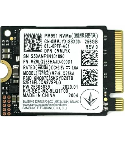 Samsung SSD 256GB PM991 M.2 2242 42mm PCIe 3.0 x4 NVMe