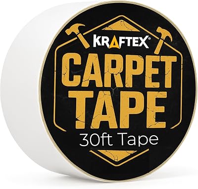 Kraftex Original Carpet Tape 30ft Roll Anti Slip Double Sided Rug Gripper