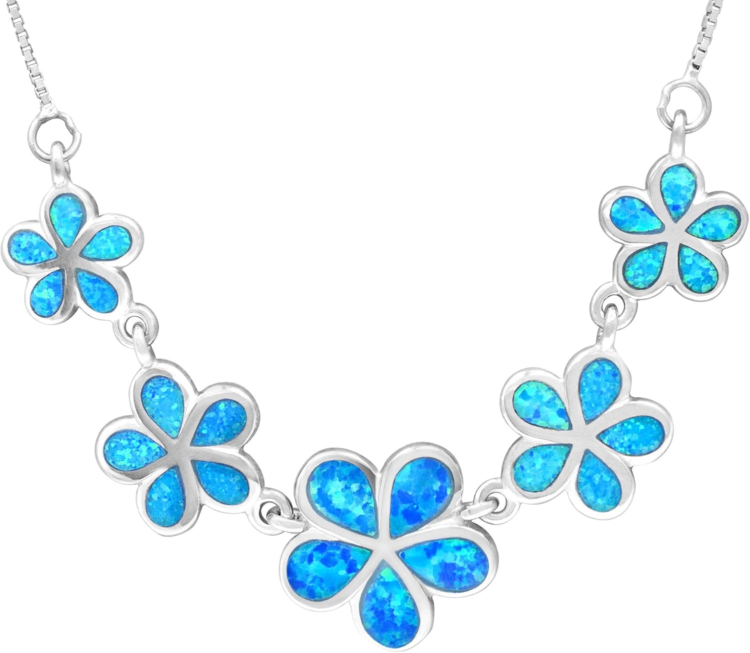 Honolulu Jewelry Company Sterling Silver Five Plumeria