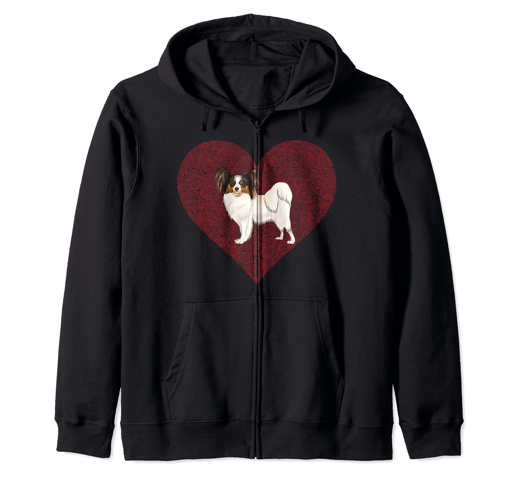 Soft Coated Wheaten Terrier Valentines Day Dog Love Heart Zip Hoodie