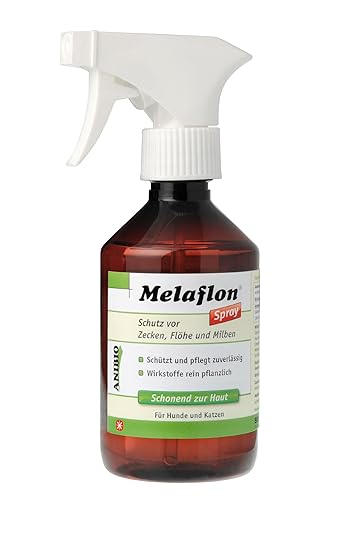 Anibio 95153 Melaflon mit Sprühpistole 300 ml Ungezieferbekämpfung für Hunde und Katzen