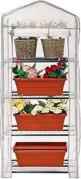 Taylor & Brown 4 Tier Greenhouse Cover Replacement Heavy Duty White PE view 5