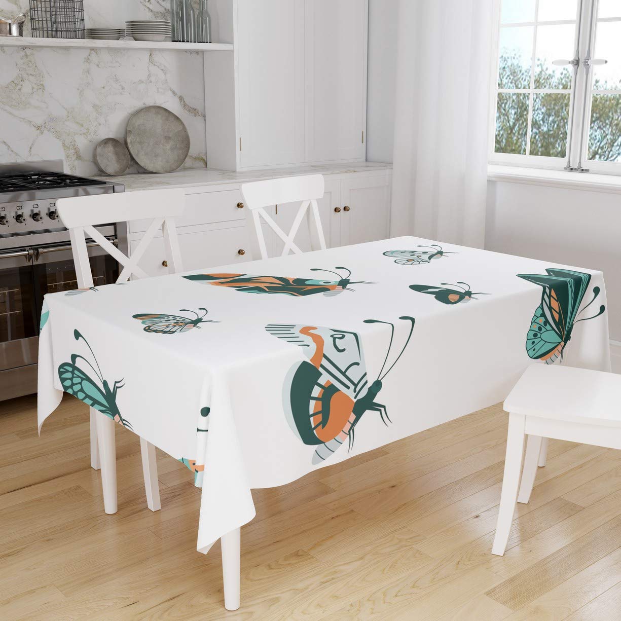 Bonamaison Kitchen Decoration, Tablecloth, 140cm x 160cm - Designed and Manufactured in Turkey