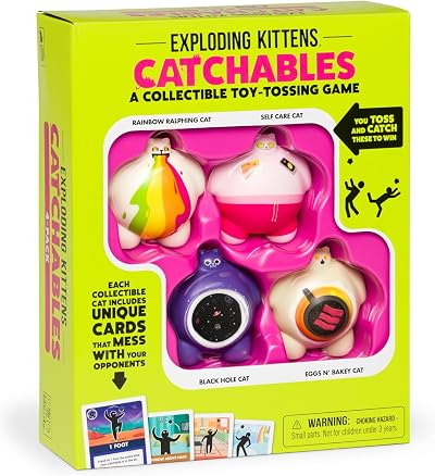 Exploding Kittens Catchables 4 Pack Toy Tossing Game Family Fun Adults Kids 8+