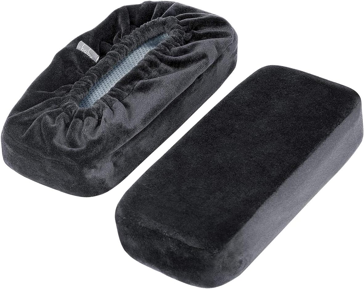 baibu Ergonomic Memory Foam Office Chair Armrest Pads, Comfy Gaming Chair Arm Rest Covers for Elbows and Forearms Pressure Relief(Set of 2) : Office Products