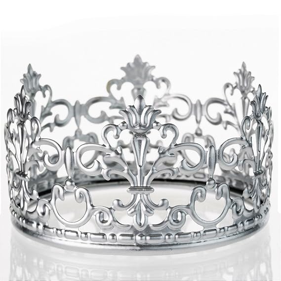 Silver Crown Cake Topper By The Preppy Crown Elegant Cake