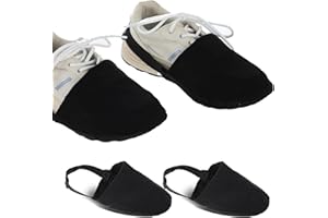 Wanmu 2Pack Bowling Shoe Covers for Men, Kids Bowling Shoes Slider Accessories, One Size Fits Most Bowling Shoes Men & Women Black