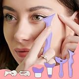 DALAETUS 74 Pcs Eyeliner Stencils Set Winged Tip Tool Reusable Beginner Aid view 6