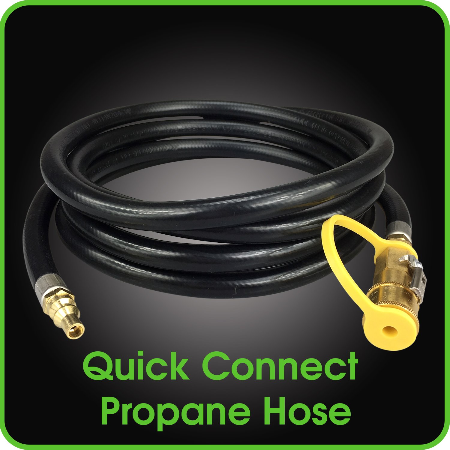 10 Ft Propane QuickConnect Disconnect Camper Rv Bbq Grill Hose Connect