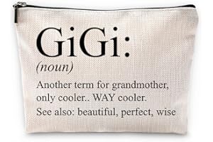 Sufamb Gigi Grandma Makeup Bag - Gigi Gifts for Grandma's Birthday or Mother's Day