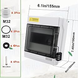smseace 6 Way Circuit Breaker Box IP66,Distribution