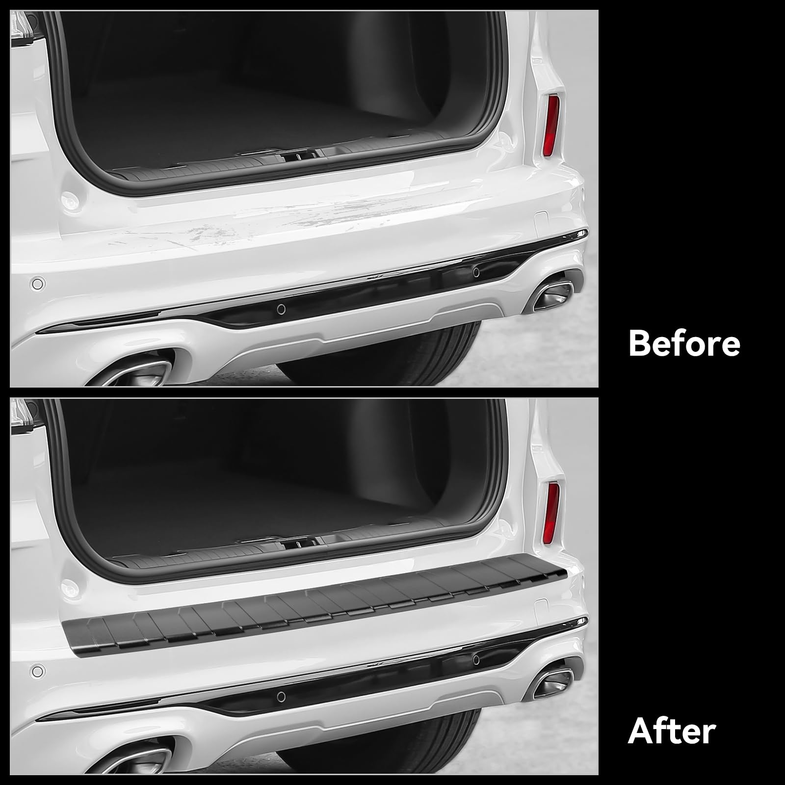 Mua BILOPER ABS Outer Rear Bumper Protector Guard Rear Bumper Sill ...