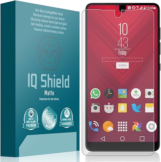 Amazon Com Iq Shield Matte Screen Protector Compatible With Essential Phone Ph 1 Anti Glare Anti Bubble Film