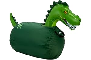 Waddle Large Inflatable Bouncy Hopper - Ride On, Indoor, Outdoor Toys, Bouncy Horse for Girls and Boys, Durable, Easy Grip Handles, Dinosaur Toys, Kids, Up to 250lbs, Ages 5 and Up (Trex)