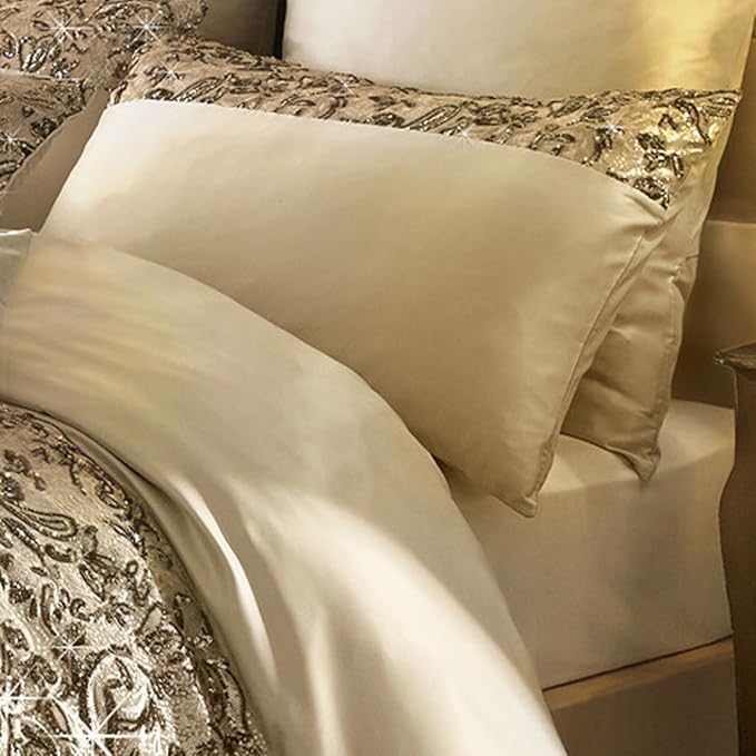 Kylie Minogue Alexa Gold Bedding range (Housewife Pillow case x 1