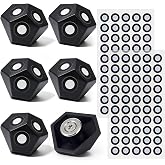 Kingdder 6 Pcs Magnetic 3D Scanning Marker 100 Point 6mm 3D Scanner Dot | 3 Sides 3D Scanner Marker, Magnetic Base, High Precision Tracking &amp; Positioning Dots, Easy to Apply &amp; Remove, Industrial Use