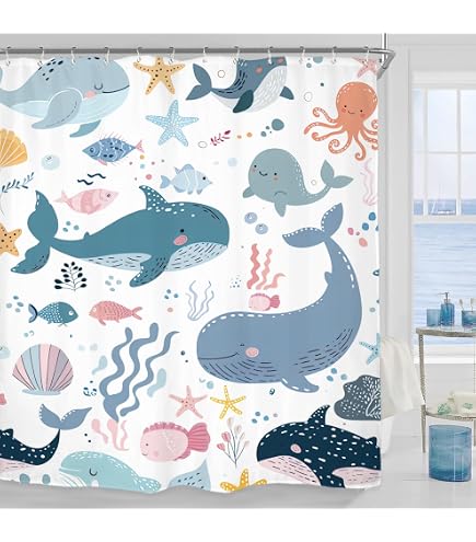 GTABVECT Colorful Labrador Dog 4-Piece Bathroom Set – Shower Curtain, Bath Mat, U-Shape Mat & Toilet Lid Cover