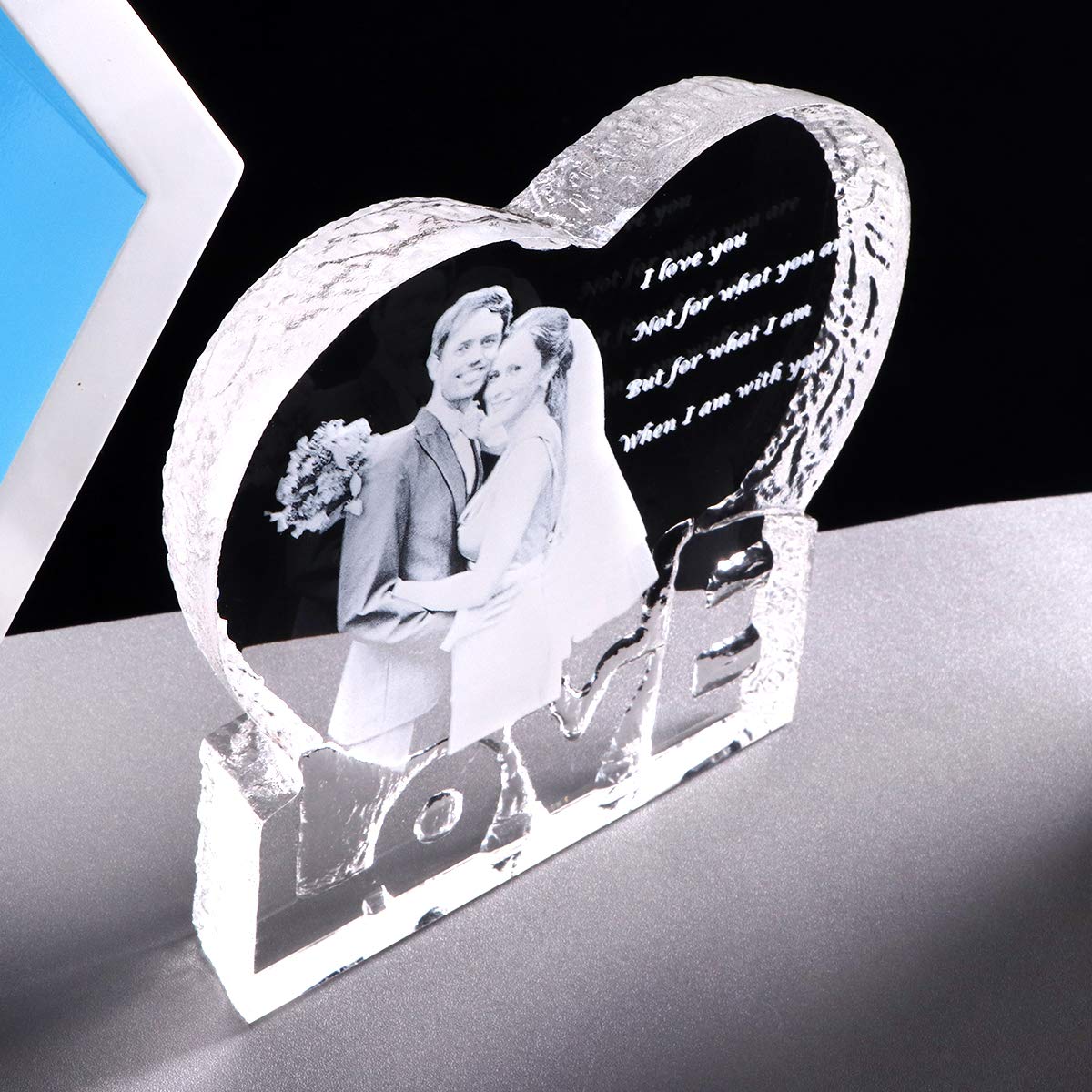 YWHL Personalized Customized Crystal Photo Picture 2D