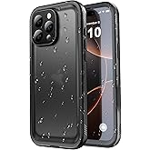 SPORTLINK for iPhone 16 Pro Max Case - IP68 Waterproof Military Protective Full Body Heavy Duty Shockproof 360 Sealed Dustproof with Camera Screen Protector Cover for i Phone 16 Pro Max 6.9" Black